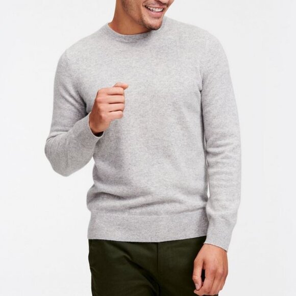 *NEW NAADAM The Original Cashmere Sweater Mens Grey Size Small - Picture 1 of 8